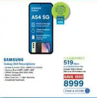 Incredible Connection SAMSUNG Galaxy A54 Smartphone offer