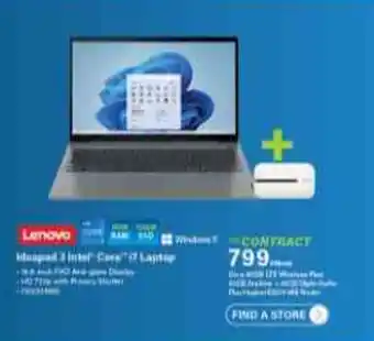 Incredible Connection Lenovo Ideapad 3 Intel Core i7 Laptop CONTRACT offer