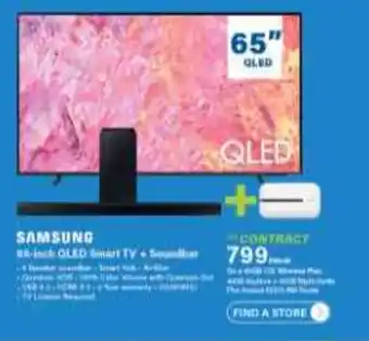 Incredible Connection SAMSUNG 65" OLED Smart TV + Soundbar CONTRACT offer