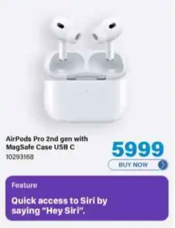 Incredible Connection AirPods Pro 2nd gen with MagSafe Case USB C offer