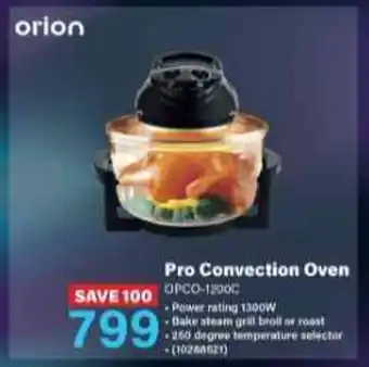 Incredible Connection Orion Pro Convection Oven offer