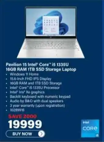 Incredible Connection HP Pavilion 15 Intel Core i5 1335U 16GB RAM 1TB SSD Storage Laptop offer