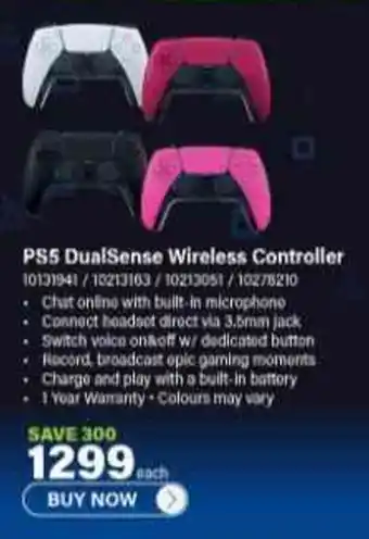 Incredible Connection PS5 DualSense Wireless Controller offer