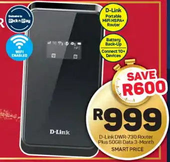 Pick n Pay Hypermarket D-Link DWR-730 Router Plus 50GB Data 3-Month offer