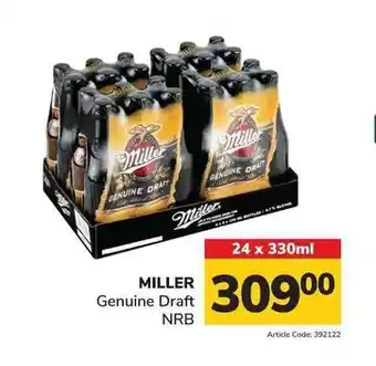 MILLER Genuine Draft NRB 24x330ml