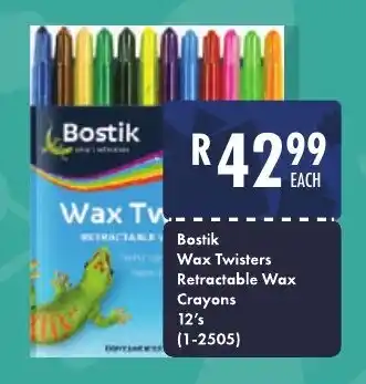 President Hyper Bostik Wax Twisters Retractable Wax Crayons 12's offer