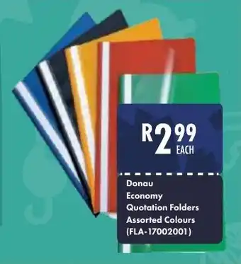 Donau Quotation Folders Assorted Colours