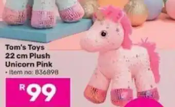 Game Tom's Toys 22 cm Plush Unicorn Pink offer