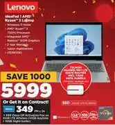 HiFi Corp Lenovo ideapad 1 amd ryzen 3 laptop offer