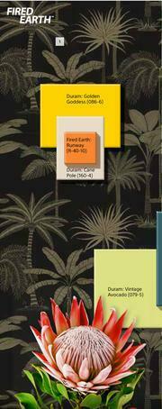 Builders Warehouse Fired Earth Black Palm Wallpaper 530mm x 10m offer