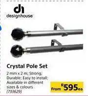 Builders Warehouse Designhouse Crystal Pole Set 2mm x 2m-Each offer