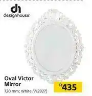 Builders Warehouse Designhouse Oval Victor White Mirror 720mm offer