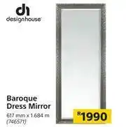 Builders Warehouse Designhouse Baroque Dress Mirror 617mm x 1.684m offer