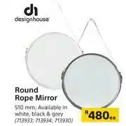 Builders Warehouse Designhouse Round Rope Mirror 510mm-Each offer