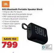 HiFi Corp Jbl go3 bluetooth portable speaker black offer