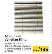 Builders Warehouse Aluminium Venetian Blind (Bronze) 25mm (470mm x 900m) offer