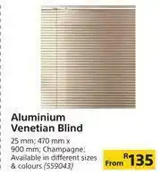Builders Warehouse Aluminium Venetian Blind (Champagne) 25mm (470mm x 900m) offer