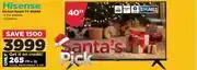 HiFi Corp Hisense 40 smart tv 40a4k offer