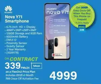 Incredible Connection HUAWEI Nova Y71 Smartphone offer