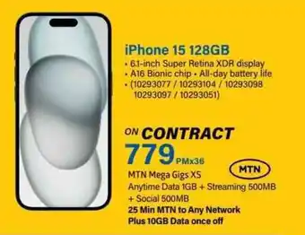 Incredible Connection iPhone 15 128GB offer