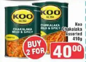 Big Save KOO Chakalaka Assorted 410g offer