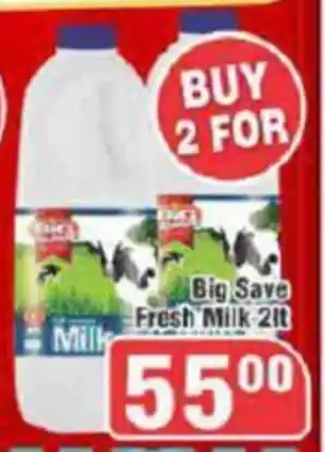 Big Save Big Save Fresh Milk 2L offer