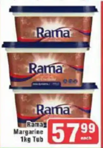 Rama Margarine 1kg Tub