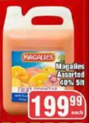 Big Save Magalies Assorted 40% 5L offer