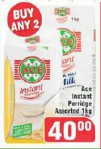 Big Save Ace Instant Porridge Assorted 1kg offer