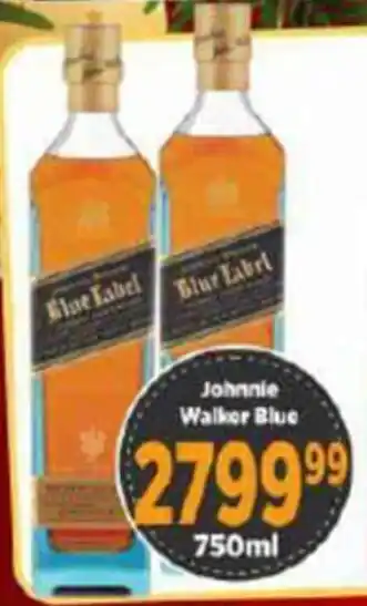 Big Save Johnnie Walker Blue 750ml offer