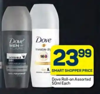 Pick n Pay Dove Roll-on Assorted 50ml Each offer