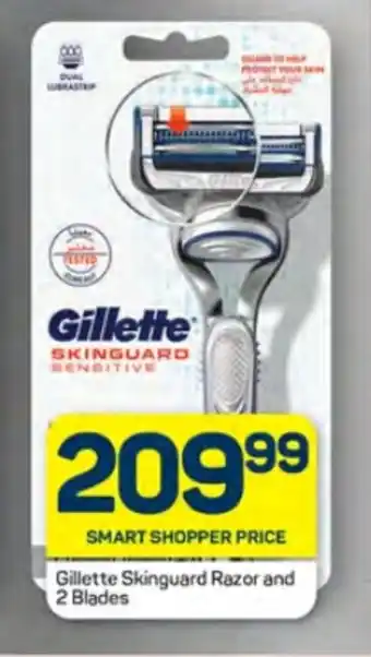 Gillette Skinguard Razor and 2 Blades