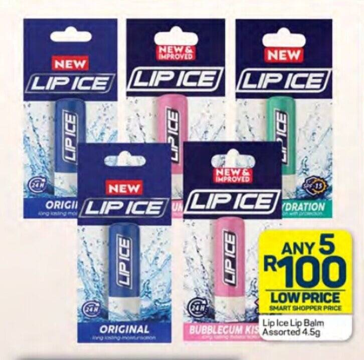 Lip Ice Lip Balm Assorted 4.5g offer at Pick n Pay