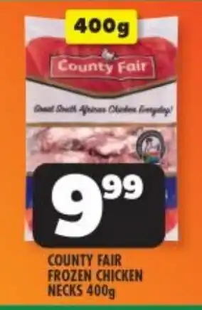 Usave COUNTY FAIR FROZEN CHICKEN NECKS 400g offer