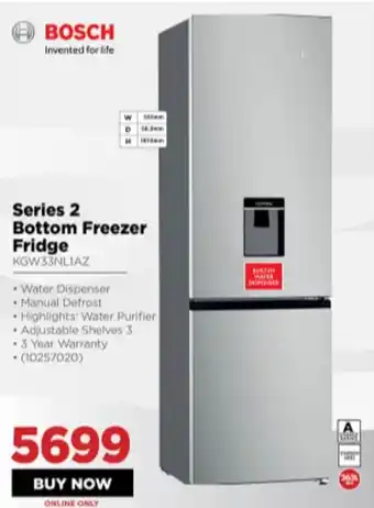 HiFi Corp Bosch Series 2 Bottom Freezer Fridge offer