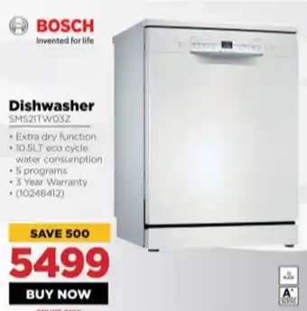 HiFi Corp Bosch Dishwasher offer