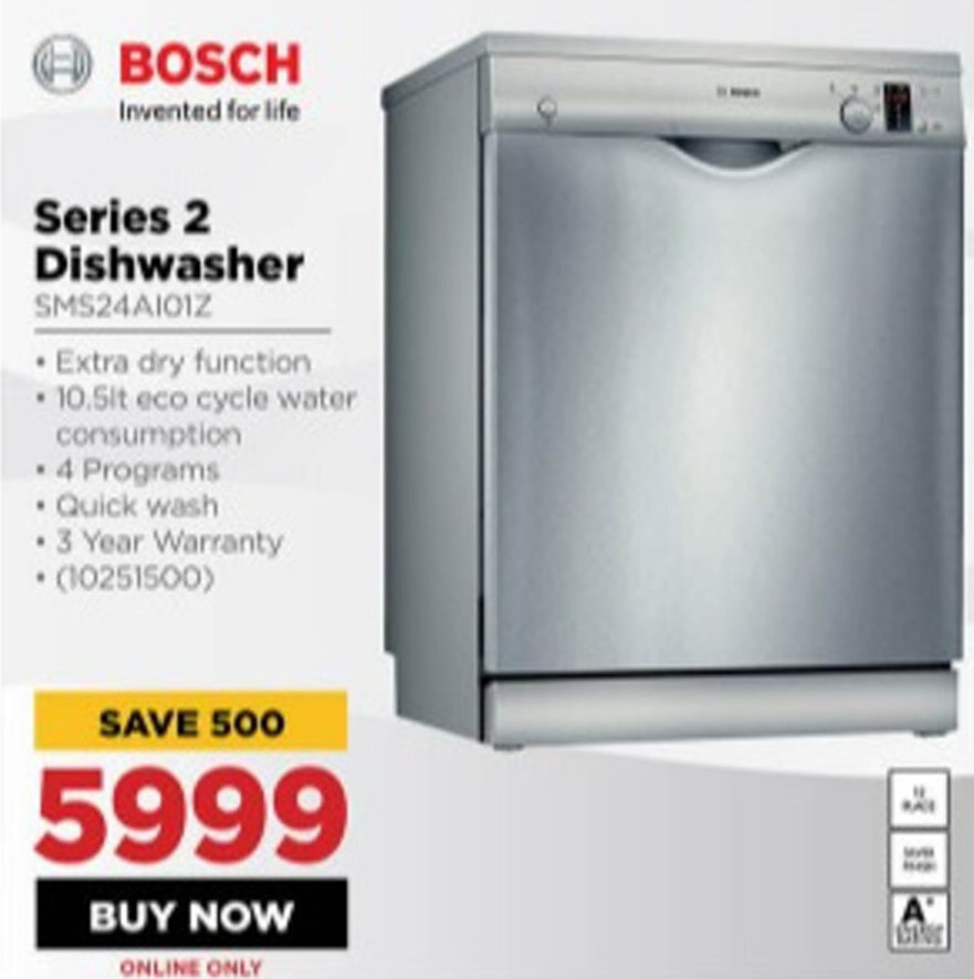 Bosch Series 2 Dishwasher offer at HiFi Corp