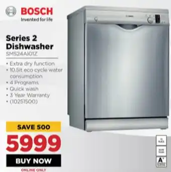 HiFi Corp Bosch Series 2 Dishwasher offer