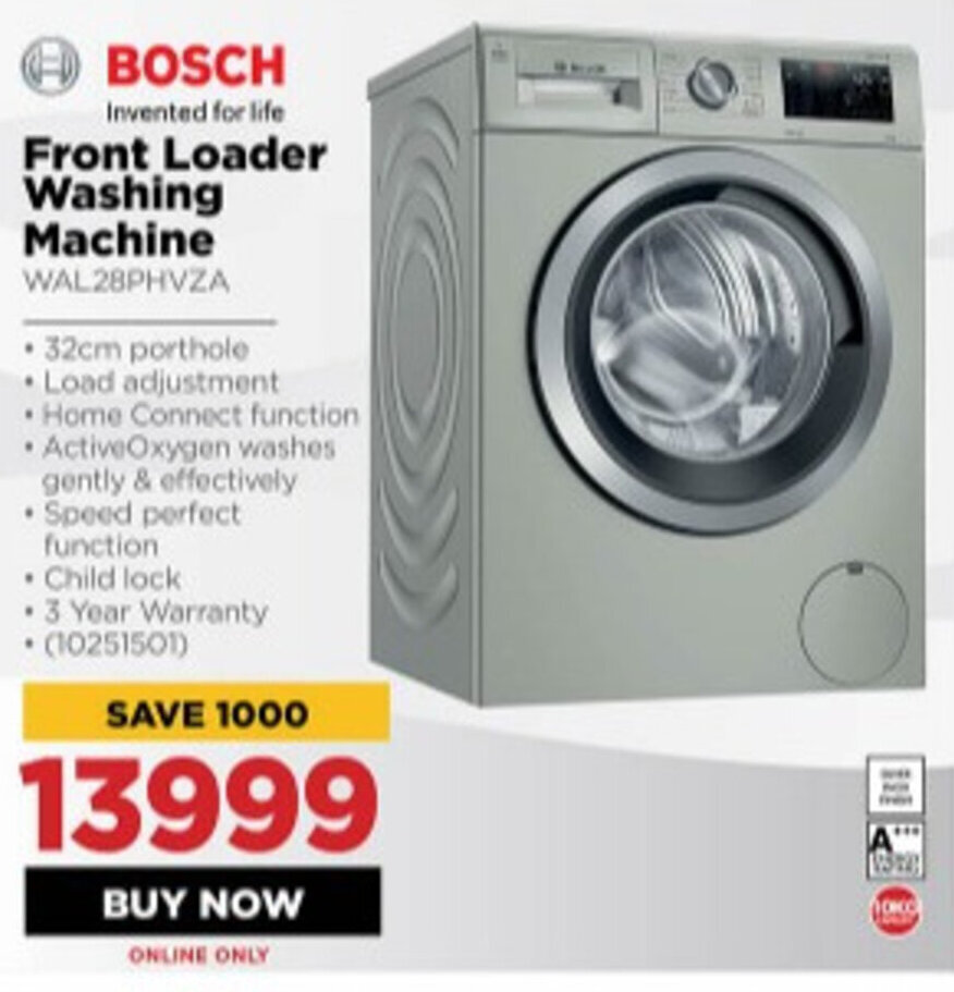 Bosch Front Loader Washing Machine offer at HiFi Corp