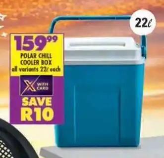 Shoprite POLAR CHILL COOLER BOX all variants 22L each offer