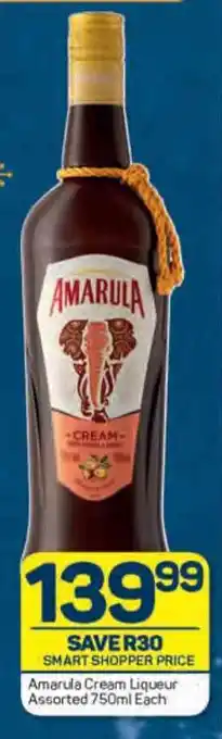 Pick n Pay Amarula Cream Liqueur Assorted 750ml Each offer