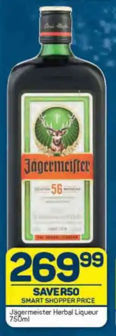 Pick n Pay Jagermeister Herbal Liqueur 750ml offer