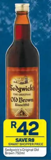 Pick n Pay Sedgwick's Original Old Brown 750ml offer