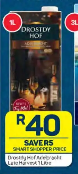 Pick n Pay Drostdy Hof Adelpracht Late Harvest 1 Litre offer