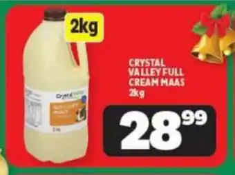 Usave CRYSTAL VALLEY FULL CREAM MAAS 2kg offer