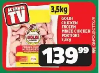 Usave GOLDI CHICKEN FROZEN MIXED CHICKEN PORTIONS 3,5kg offer