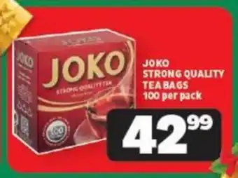 Usave JOKO STRONG QUALITY TEA BAGS 100 per pack offer