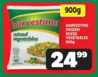 Usave HARVESTIME FROZEN MIXED VEGETABLES 900g offer