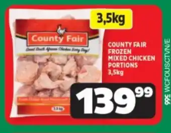 Usave COUNTY FAIR FROZEN MIXED CHICKEN PORTIONS 3,5kg offer