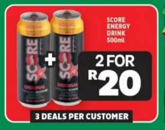 Usave SCORE ENERGY DRINK 500ml offer